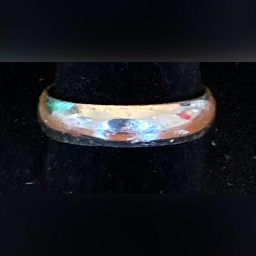 Ibb 925 Sterling Silver Band Ring Size 9 Plain Dome Wedding Jewelry Unisex